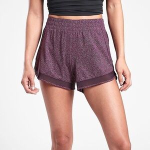 Athleta Mesh Racer Run Shorts